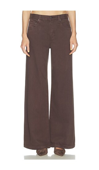 Jadyn Low Slung Palazzo Jeans in Bruna | Revolve Clothing (Global)