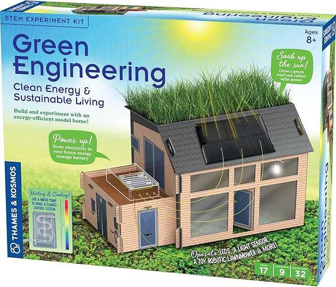 Thames & Kosmos Green Engineering STEM Kit | Build & Experiment with an Energy-Efficient Model Ho... | Amazon (US)