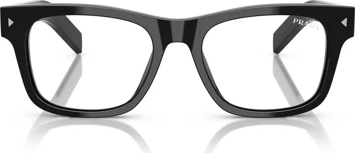 Prada 55mm Rectangular Blue Light Blocking Glasses | Nordstrom | Nordstrom