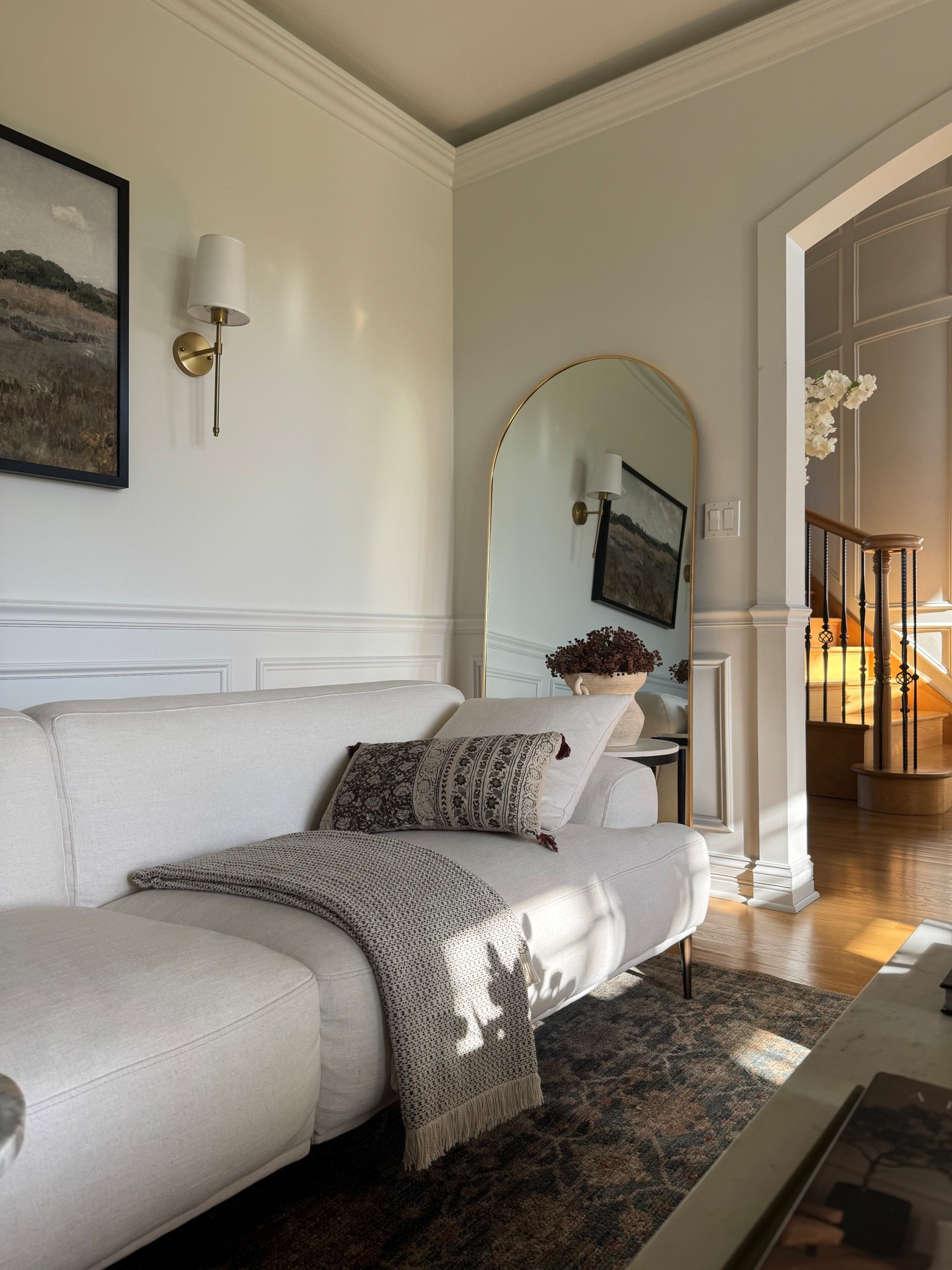 My arched mirror is on sale now! I have it leaning here against the wall and love how it creates visually bigger space. 

#LTKStyleTip #LTKSaleAlert #LTKHome