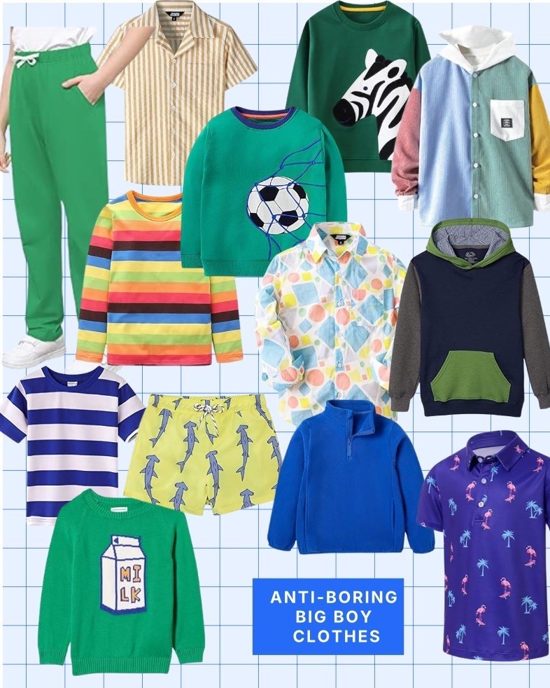 It’s so hard finding good clothes for my in between preteen, I wouldn’t say he’s a preteen but he’s also not a little kid! Here are some colorful options for your not-so-boring big boy! 

#LTKmomlife #LTKootd #LTKKids