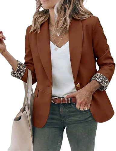 Blazer Jackets for Women Work Office Casual Blazers with Pockets | Amazon (US)