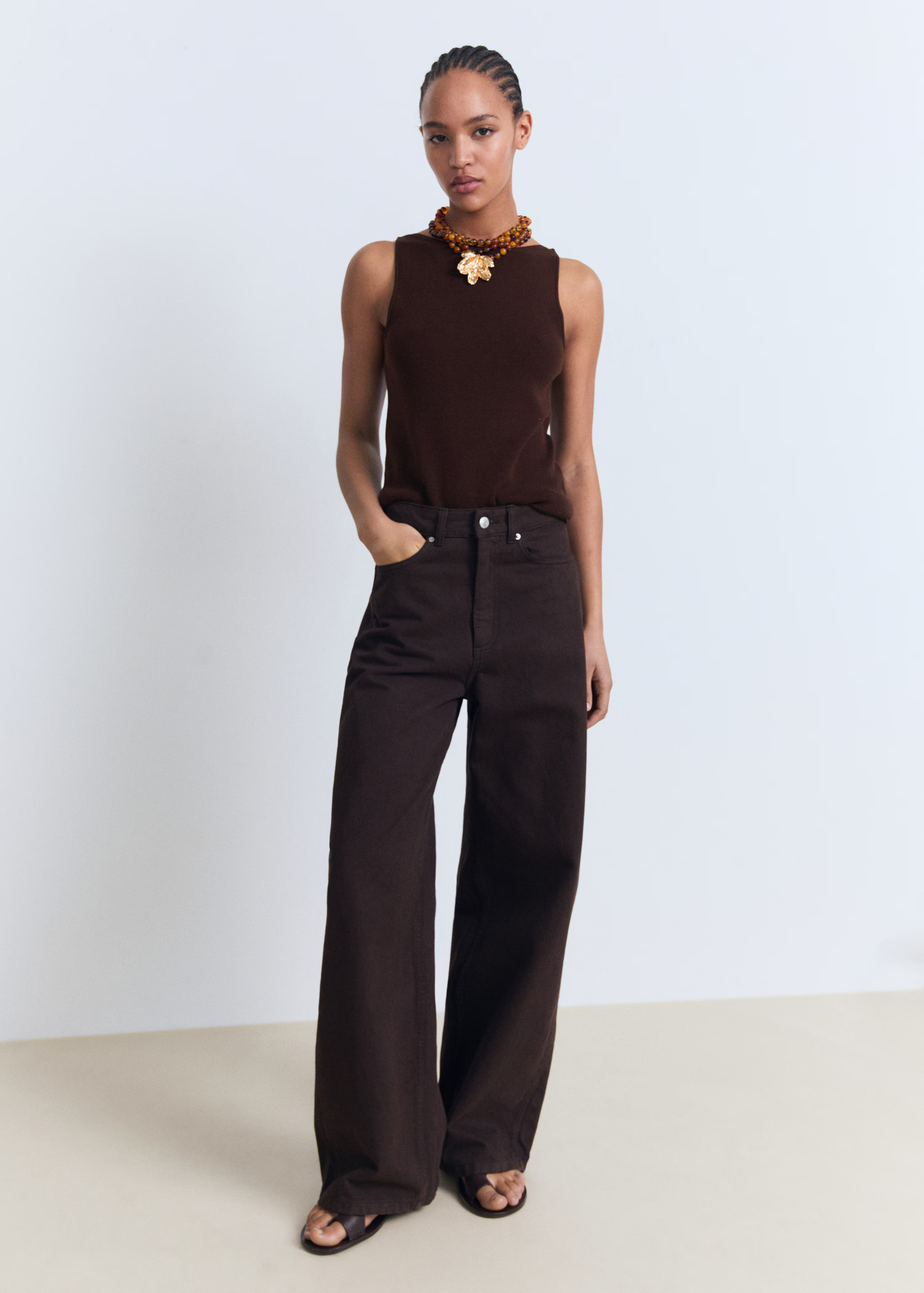 Fine-knit top | MANGO (UK)