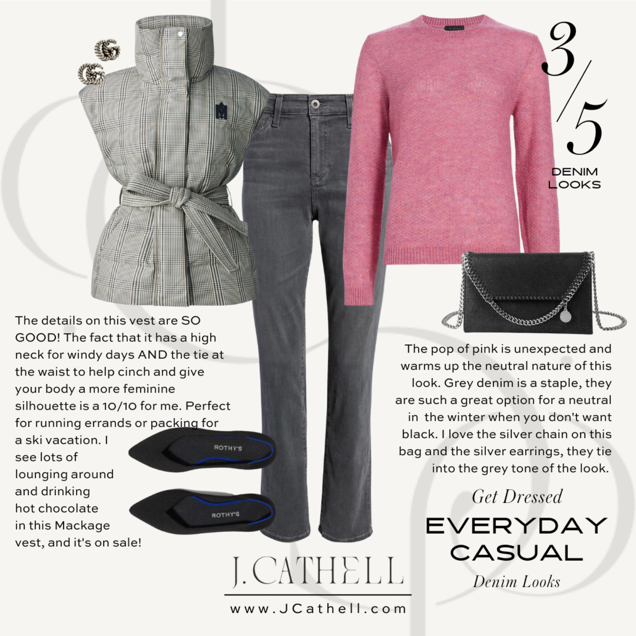 This vest has such a flattering shape, the pink sweater offers a bright pop that compliments and a black bag and shoes to make it all cohesive.

#LTKCyberweek #LTKstyletip #LTKshoecrush