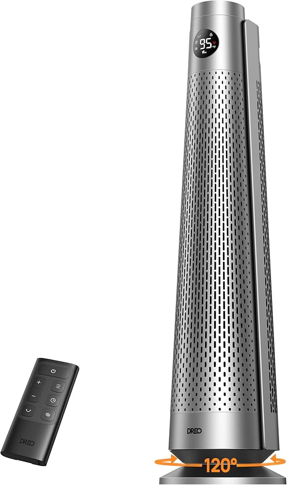 Dreo Space Heater Indoor, 30" Electric Heaters with Remote, 120° Oscillation, Adjustable Thermos... | Amazon (US)