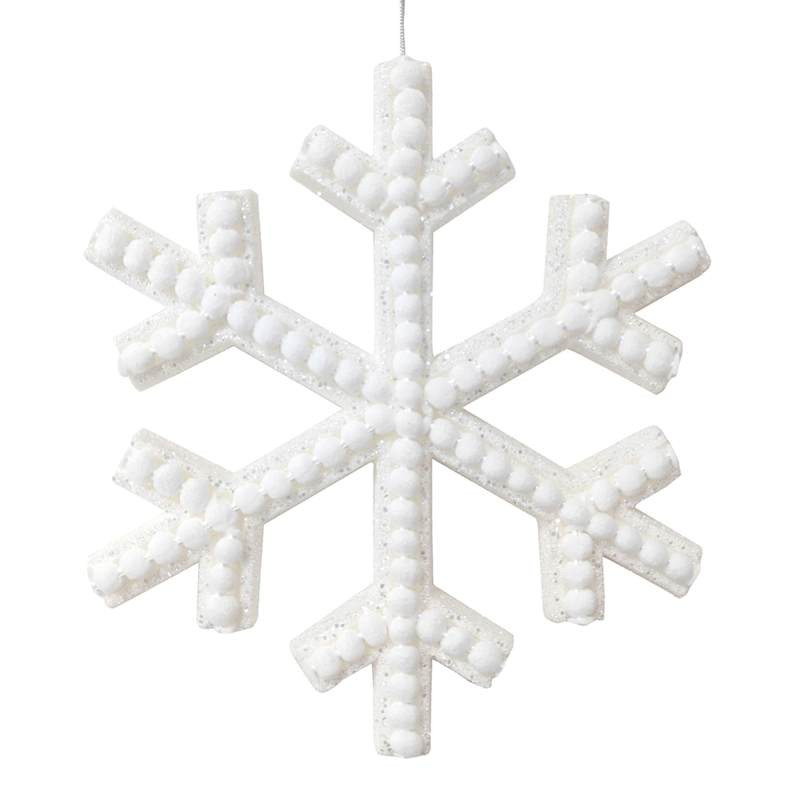 Found & Fable White Snowflake Ornament, 12.5" | At Home