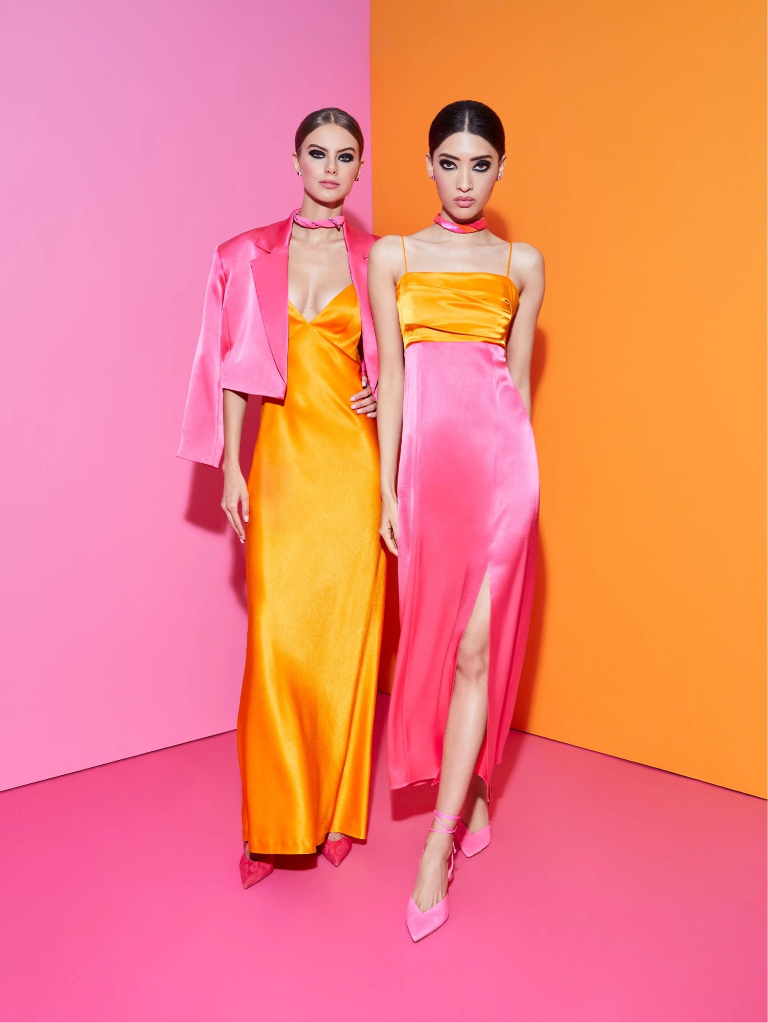 pink and orange dress wedding guest annabelmonsky on LTK