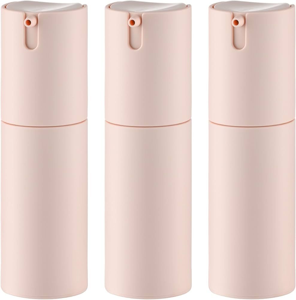 1 oz Airless Pump Bottles, Travel Lotion Container, Skincare Containers for Moisturizer(Plastic, ... | Amazon (US)