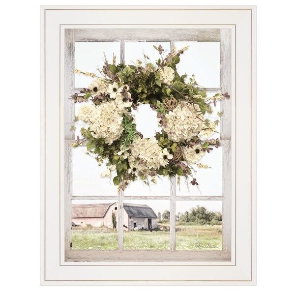 "Pleasant View" by Lori Deiter, Ready to Hang Framed Print, White Window-Style Frame | Bed Bath & Beyond