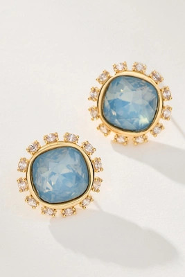 Round Crystal Stud Earrings | Anthropologie (US)