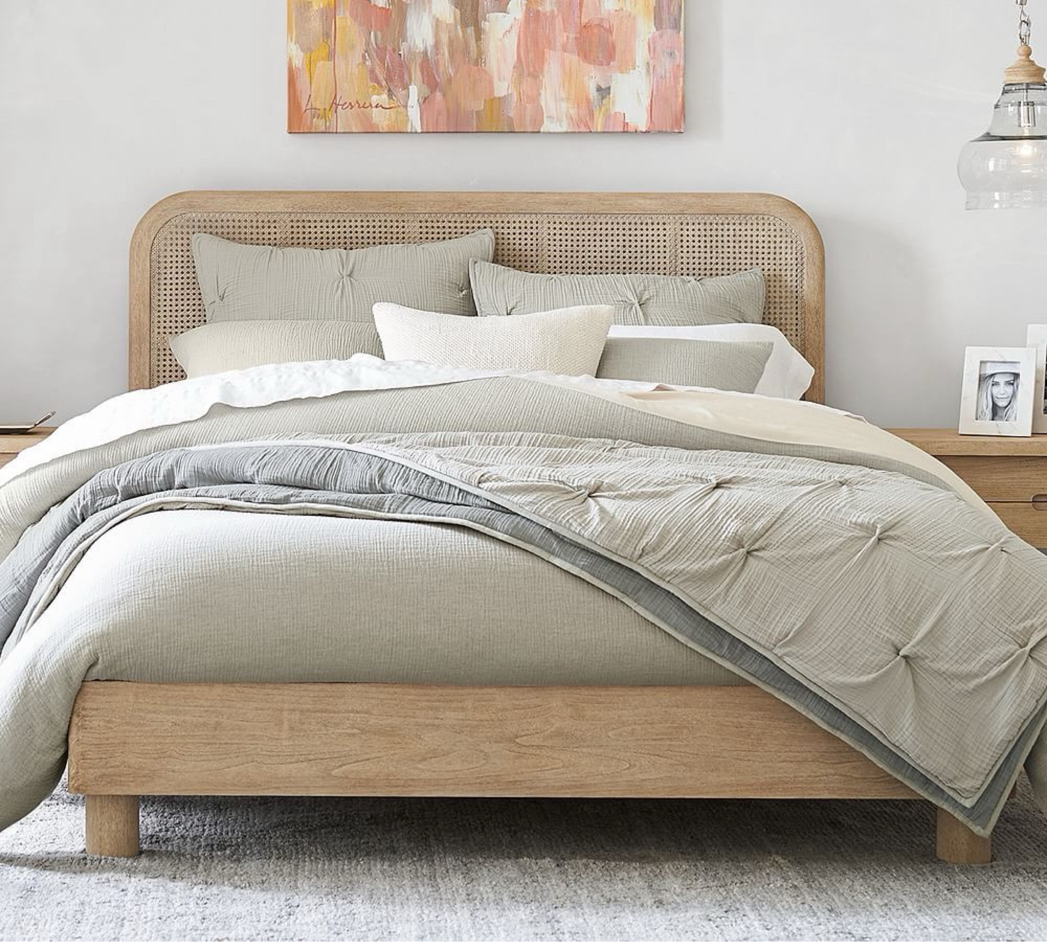 This Pottery Barn bed is on clearance! I love the curved headboard with the caning. 



#LTKsalealert #LTKhome #LTKstyletip