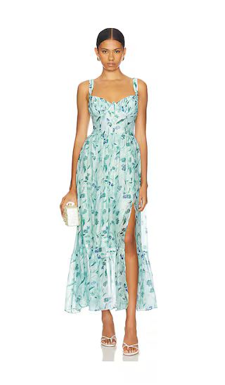 Kelby Dress in Green Blue Floral Dress | Tropical Vacation Dress | Blue Vacation Dress | Revolve Clothing (Global)