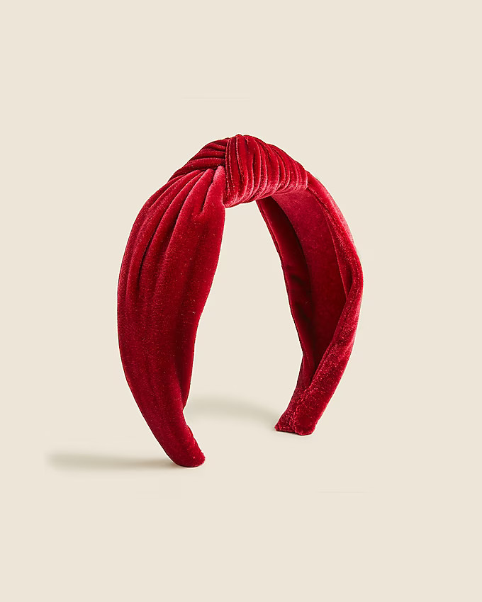 Velvet knot headband | J. Crew US
