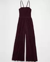 AE Sunchaser Knit Smocked Jumpsuit | American Eagle Outfitters (US & CA)