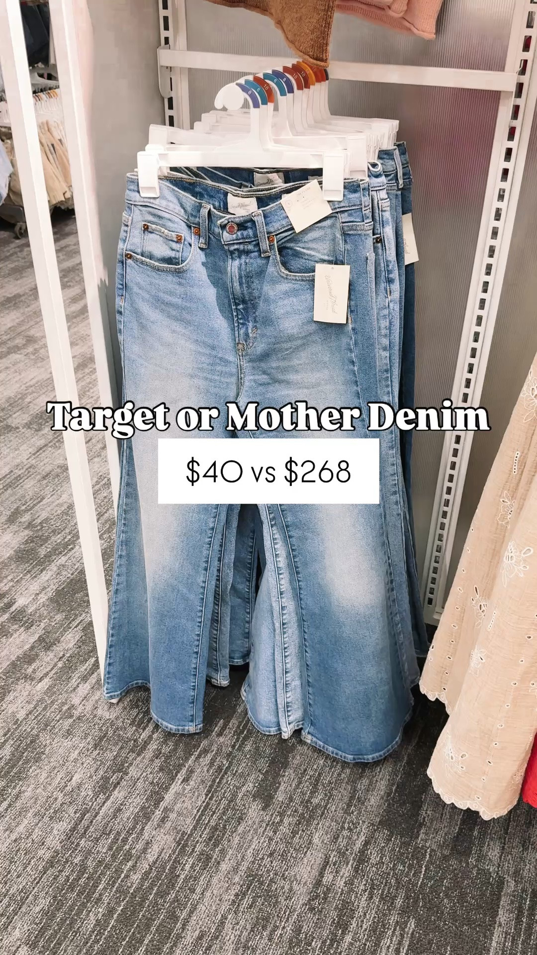 $40 versus $268… SOLD 👏🏼These are a sell out risk and for good reason - they’re a 20/10 on fit, come in three length options, and have the perfect washes!

I tried on a size 6 in store, but the size 4 fit perfectly! 

#momjeans #targetstyle #casualoutfitideas #casualoutfits
mom jeans, flare jeans, look for less, mother denim, fall casual outfit, target outfit, mom outfit, mom ootd, target haul, look for less, millennial style, mom fashion, affordable style

#LTKSaleAlert #LTKootd #LTKgrwm