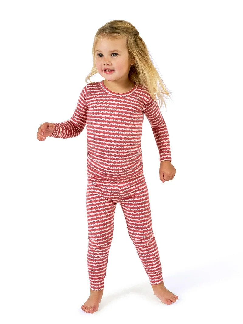 Modern Moments by Gerber Toddler Neutral Valentine´s Day Pajama Set, 2-Piece, Sizes 12M-5T | Walmart (US)