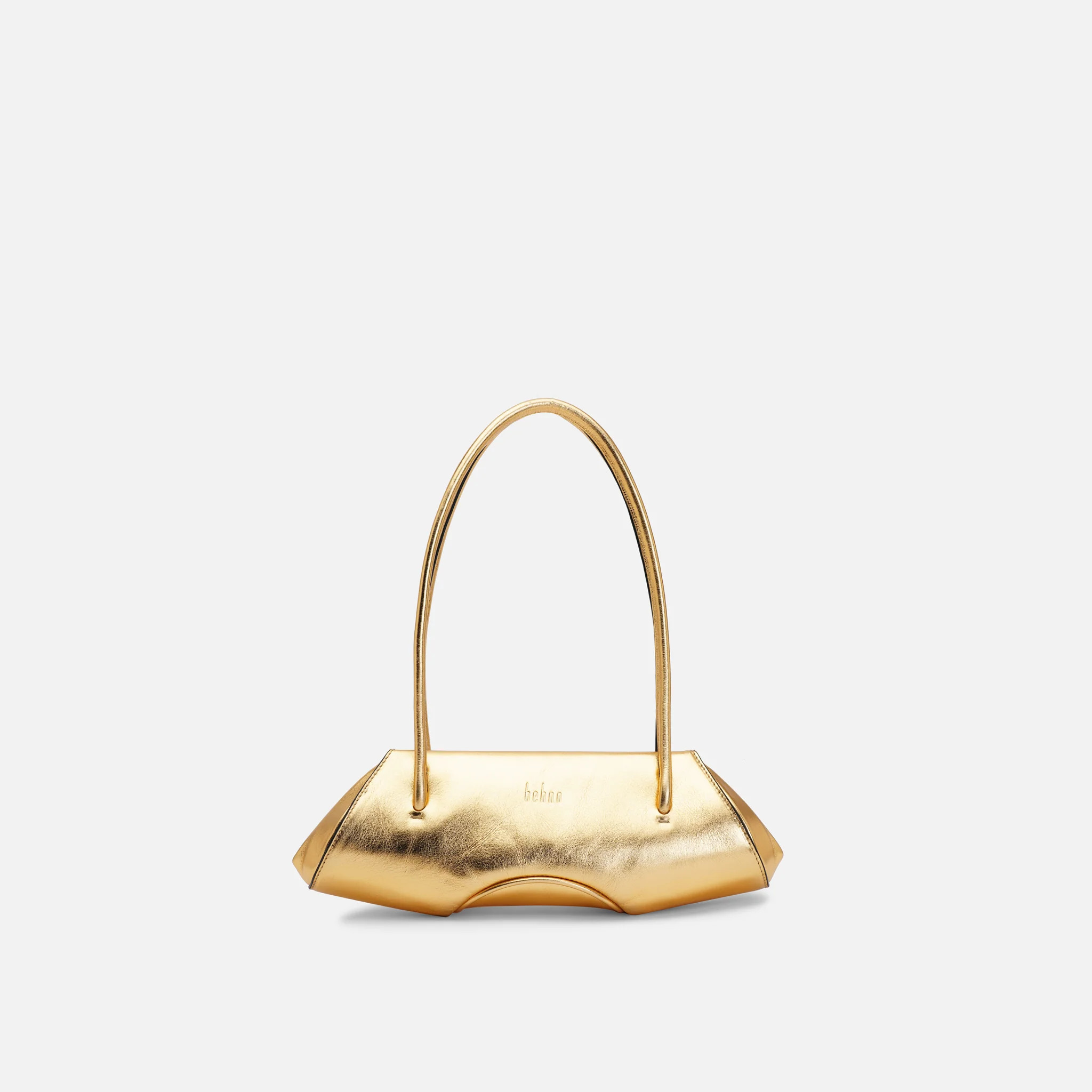ELIZABETH BAGUETTE MINI METALLIC GOLD | behno
