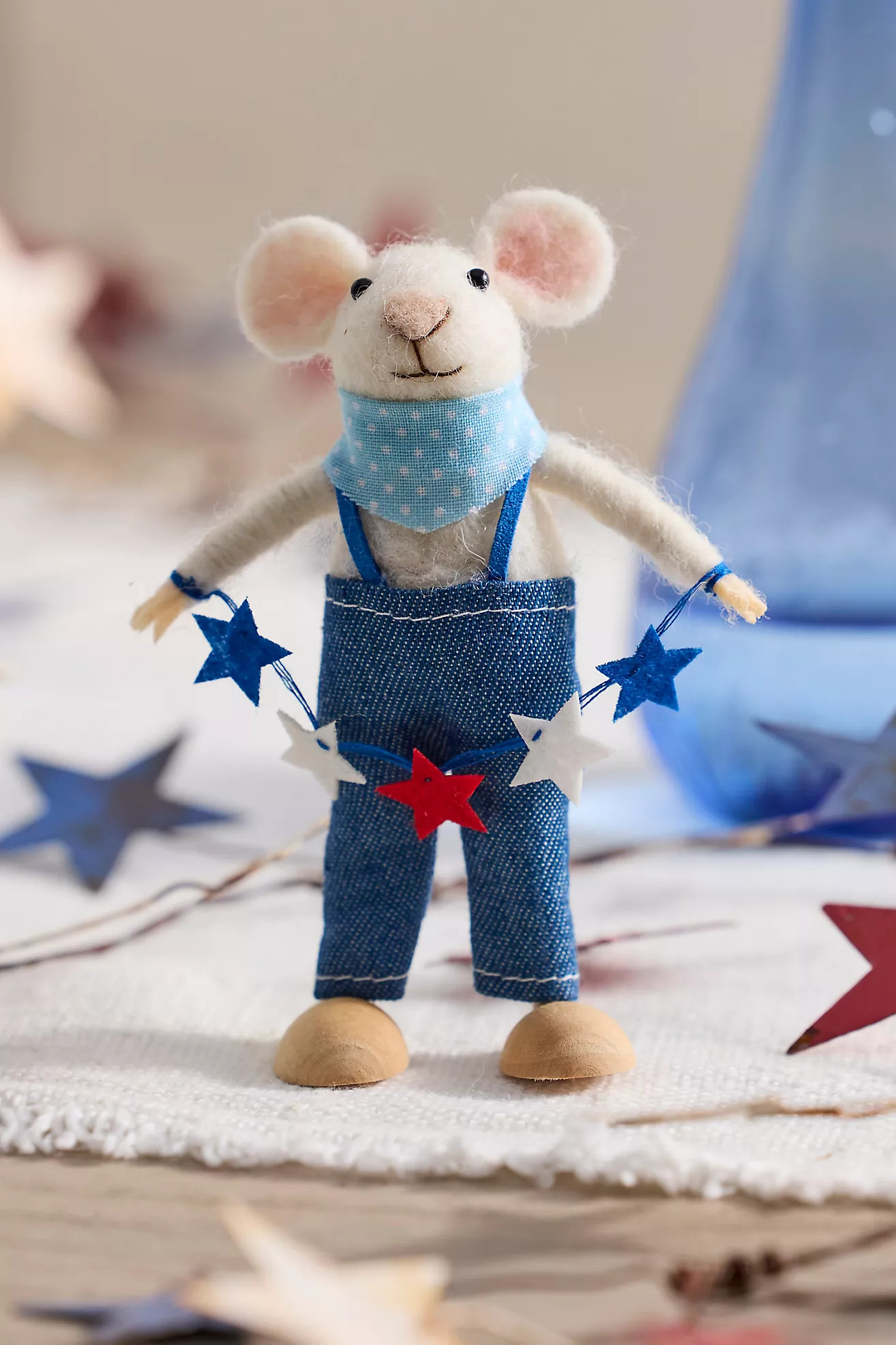 Patriotic Mouse Felt Critter | Anthropologie (US)