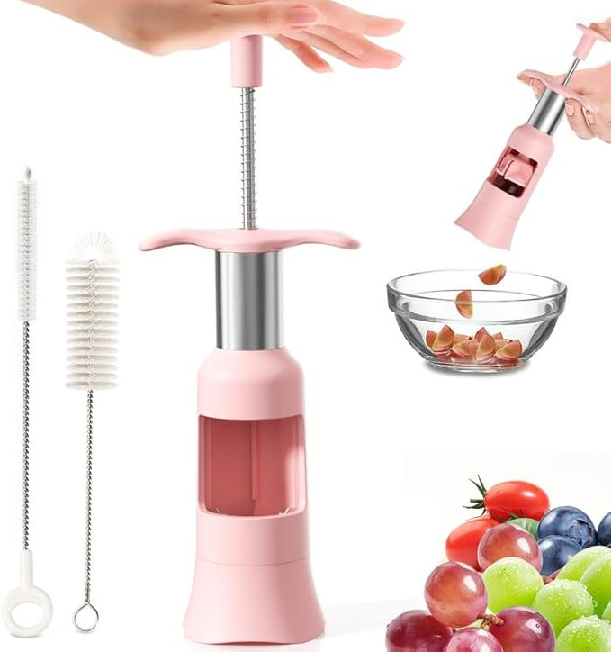Grape Cutter Tool Grape Slicer Kitchen Gadget Cuts Grape & Tomato & Blueberry into 4 Pieces for V... | Amazon (US)