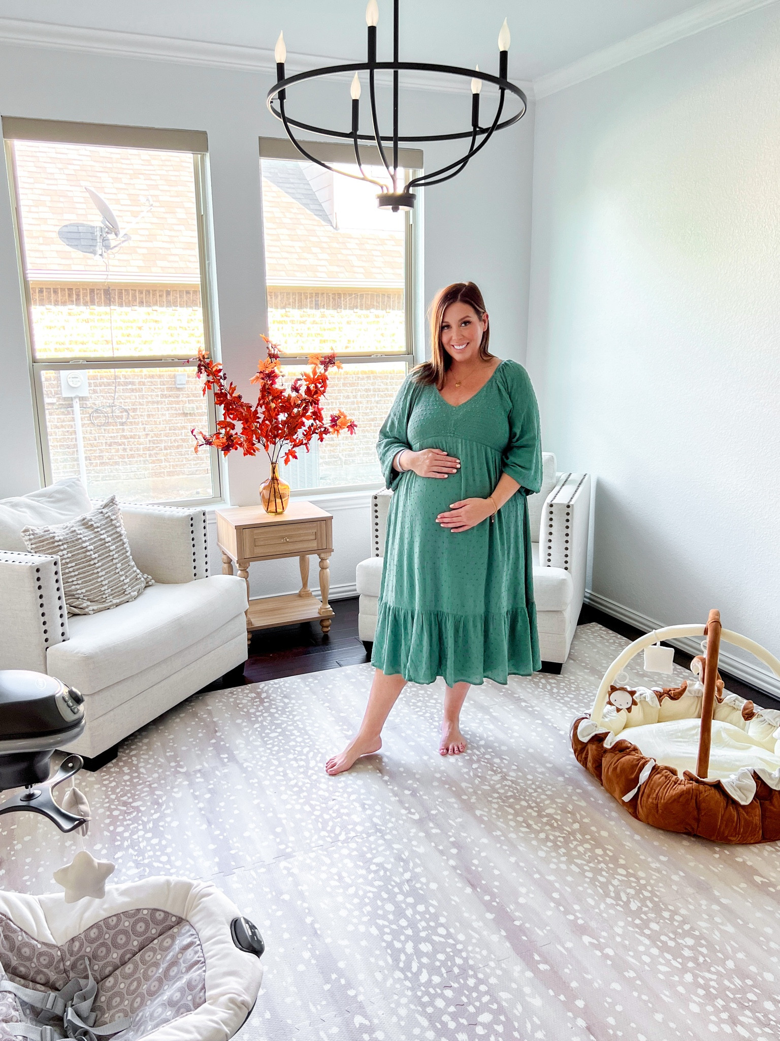 Hands down best playmat on the market. House of Noa 8x10 Fawn playmat is chic, cushioned and so easy to clean! Use discount jujuBdaily10 at checkout. 

#playmat #35weekspregnant #playroom #newborn 

#LTKplussize #LTKbaby #LTKbump