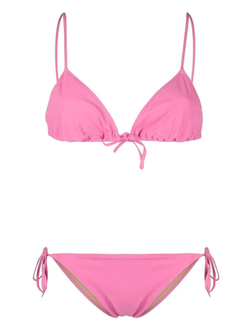 LIDO - Conjunto de biquíni Venti com amarração - mulher - Elastano/Poliamida - L - Rosa | Farfetch (BR)
