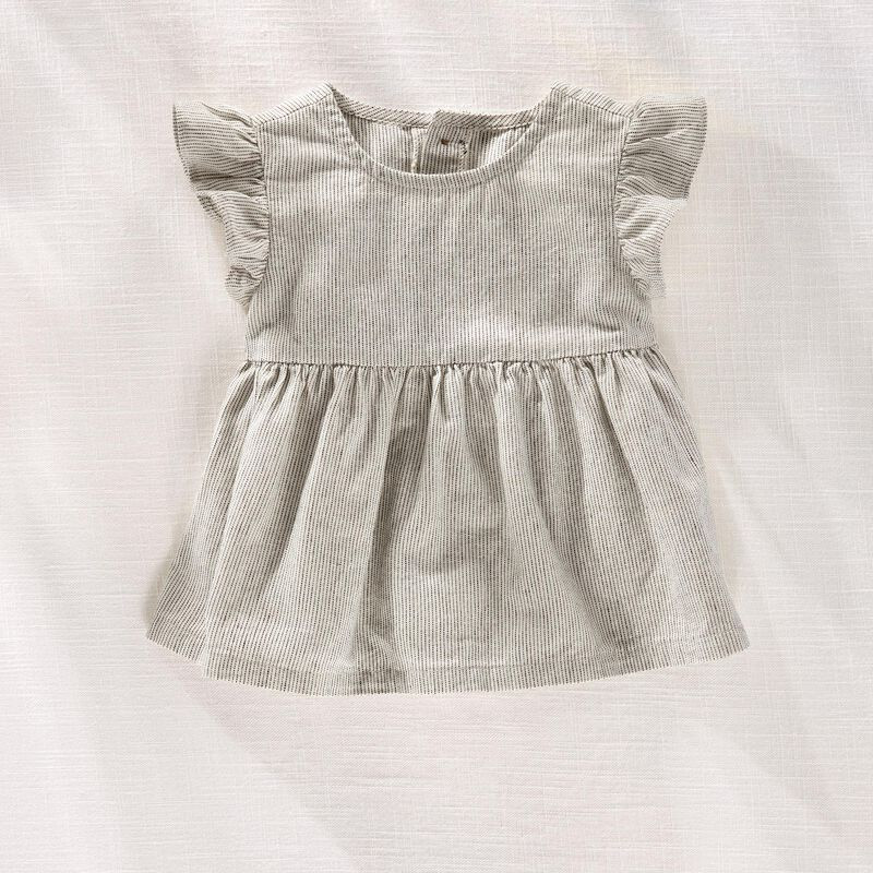 Baby Hilary Duff Flutter Peplum Linen Top | Carter's