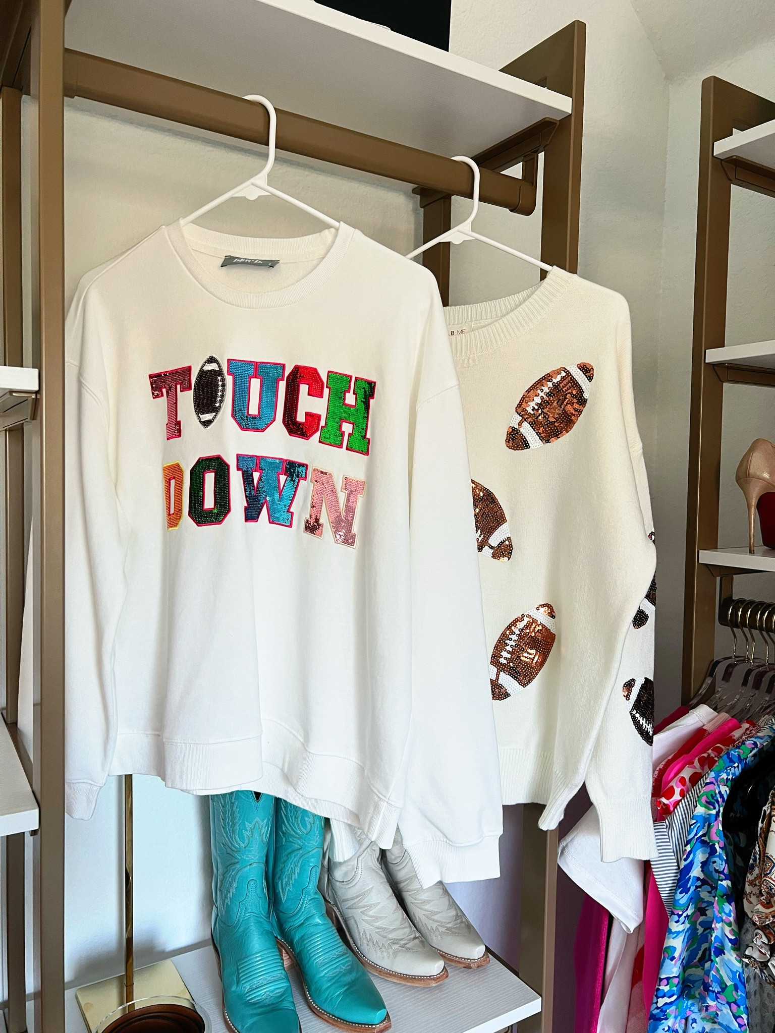 MACY15 for 15% off! Super Bowl Sunday outfit. Football season shirt. Game day outfit. Touchdown. Football sweater. Avara 

#LTKfindsunder100 #LTKSeasonal