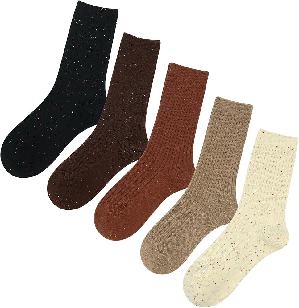 SERISIMPLE Kids Crew Socks Colorful Mid-Calf Boy Girls, 5 Pairs | Amazon (US)