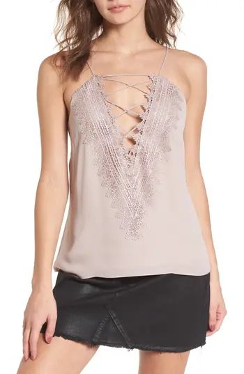 Women's Wayf Posie Strappy Camisole, Size X-Small - Pink | Nordstrom