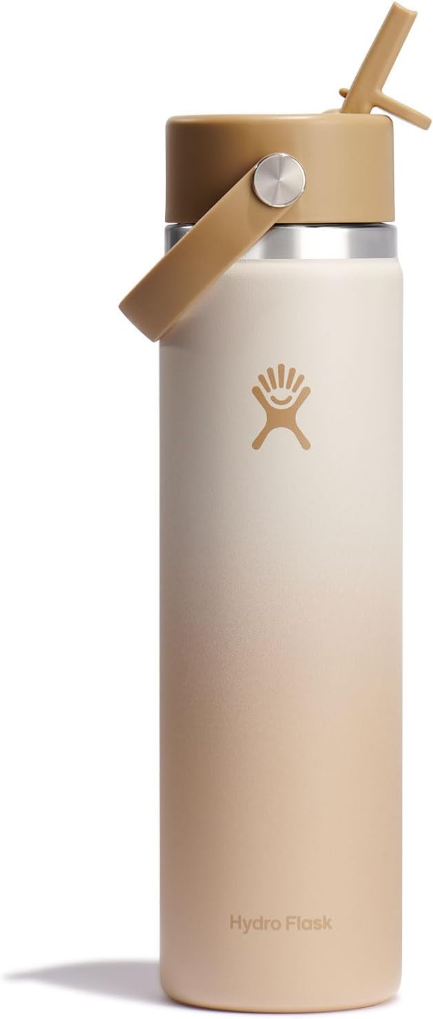 HYDRO FLASK Wide Mouth vacuum insulated stainless steel water bottle with leakproof closeable str... | Amazon (US)