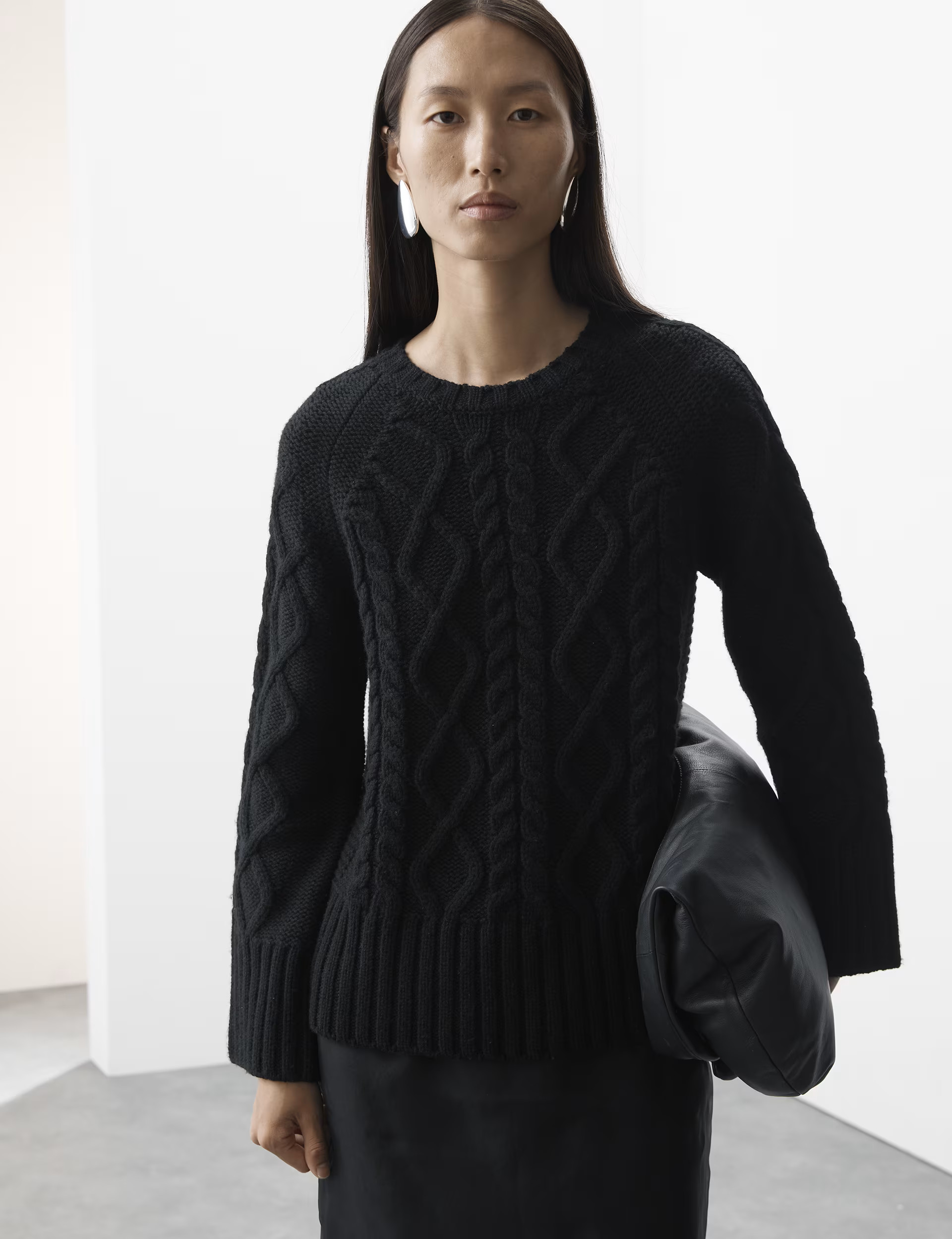 Merino Wool With Cashmere Cable Knit Jumper | Marks & Spencer (UK)