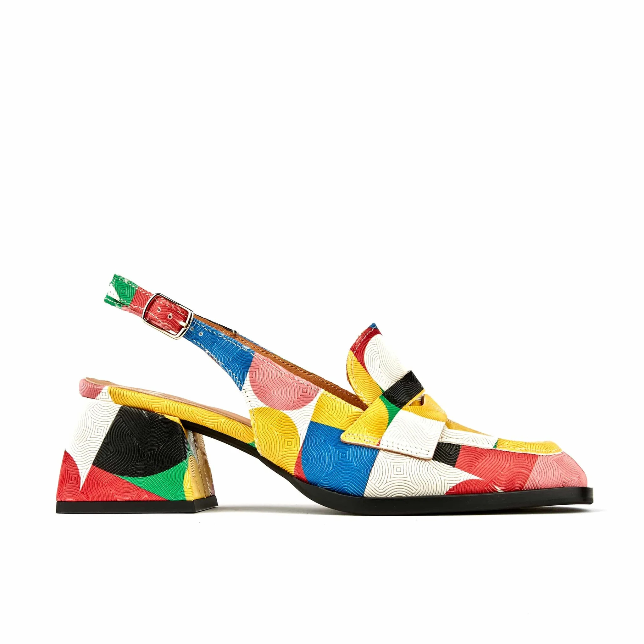 Diana - Groovy - Women's block heel slingback leather pump | Embassy London UK