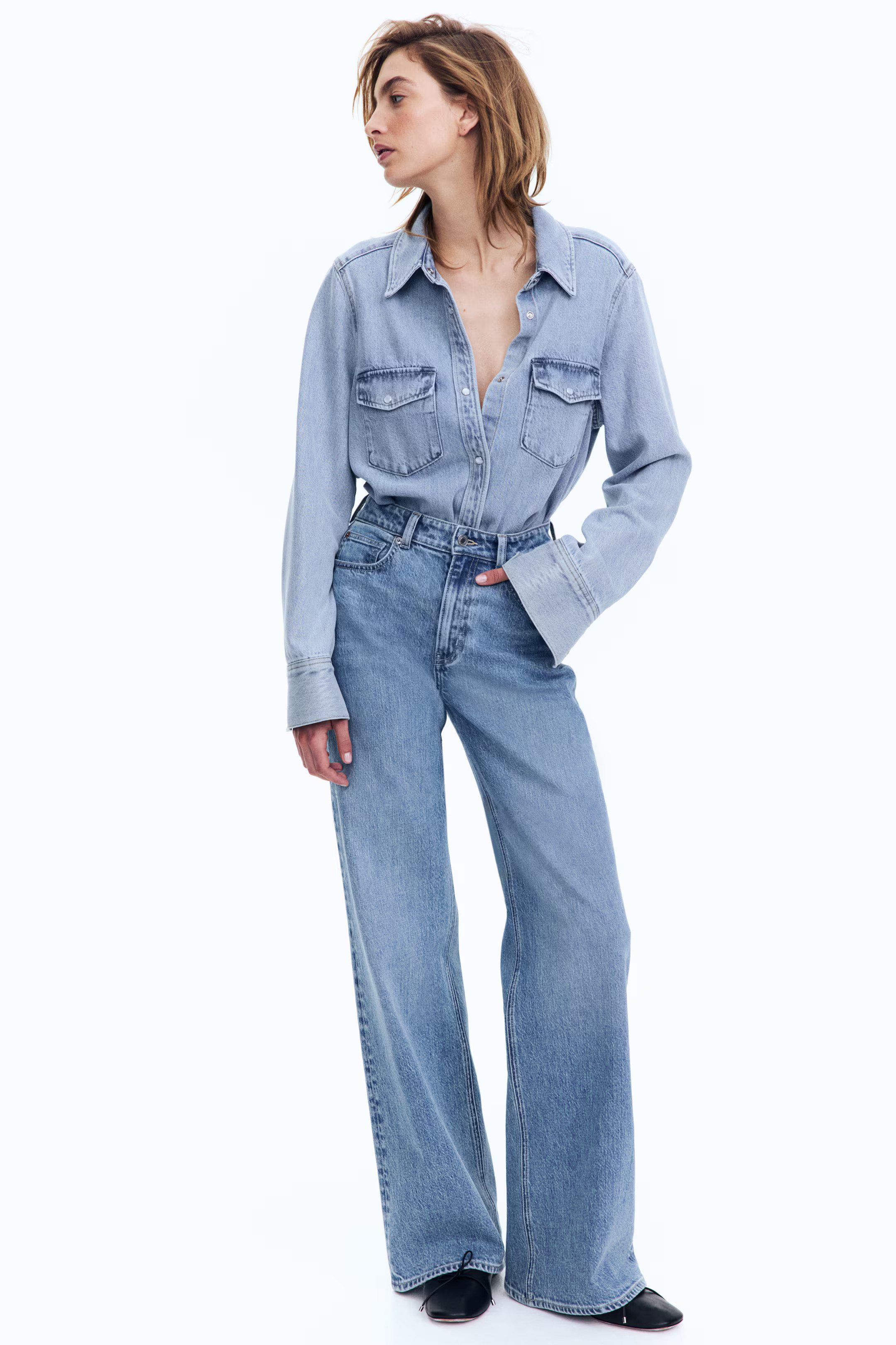 Wide High Jeans | H&M (UK, MY, IN, SG, PH, TW, HK)