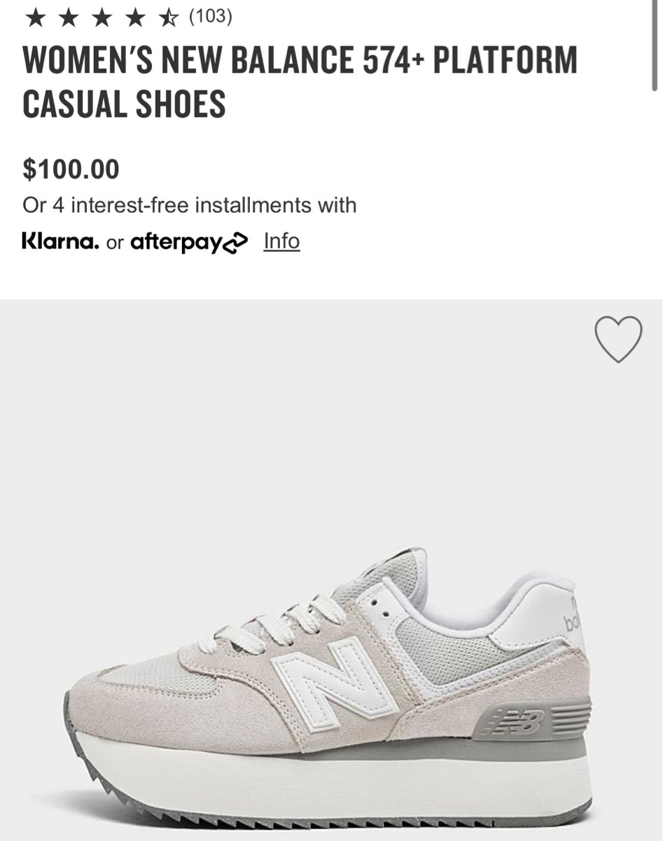 New balance platform sneakers 

#LTKshoecrush #LTKunder100 #LTKfit