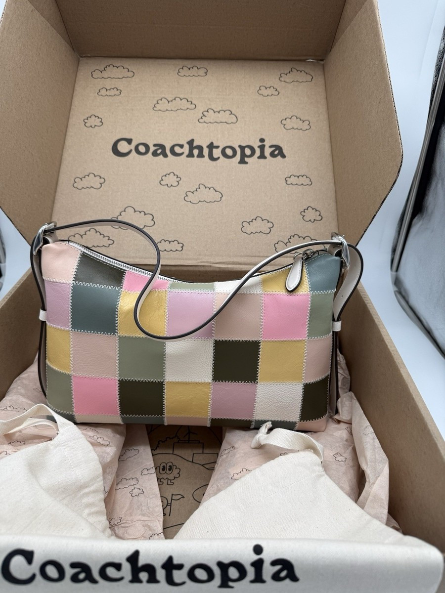Coachtopia Alter/Ego Slouchy Shoulder Bag Pink/Olive Multi  | eBay | eBay US