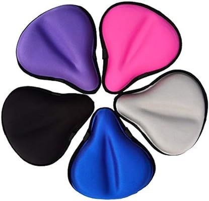 Kamay's Gel Bike Seat Cover 3D Thicker Silicone Cushion Bicycle Seat Cover Extra Soft Bike Saddle... | Amazon (US)