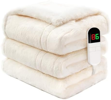 Premium Heated Throw Blanket 50"×60" - Ultra Cosy Soft Electric Blanket with 8 Heating Levels,Pl... | Amazon (US)