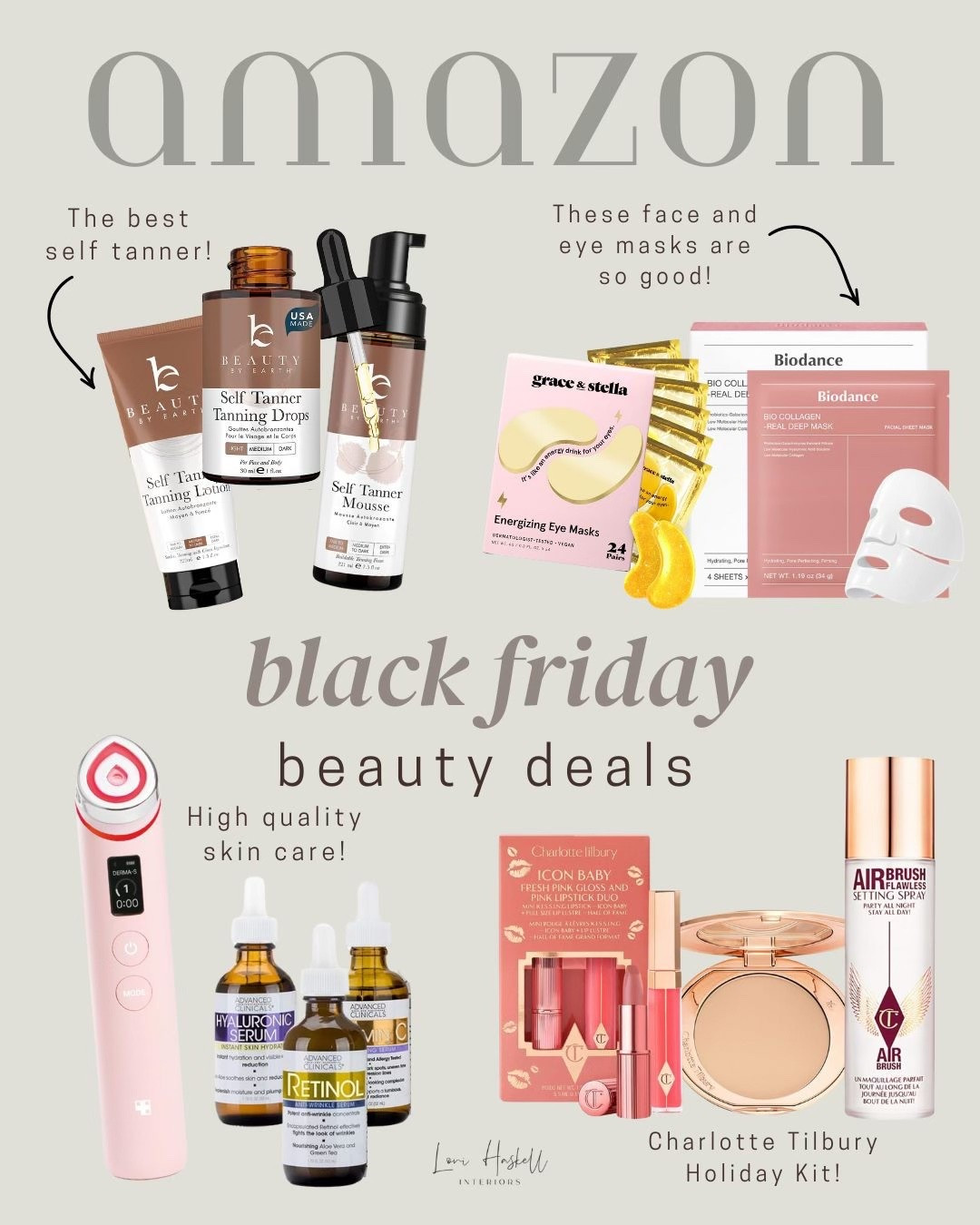 Black Friday Deals! Medicube. Self Tan. Collagen Masks. Charlotte Tilburry.

#LTKBeauty #LTKCyberWeek #LTKOver40