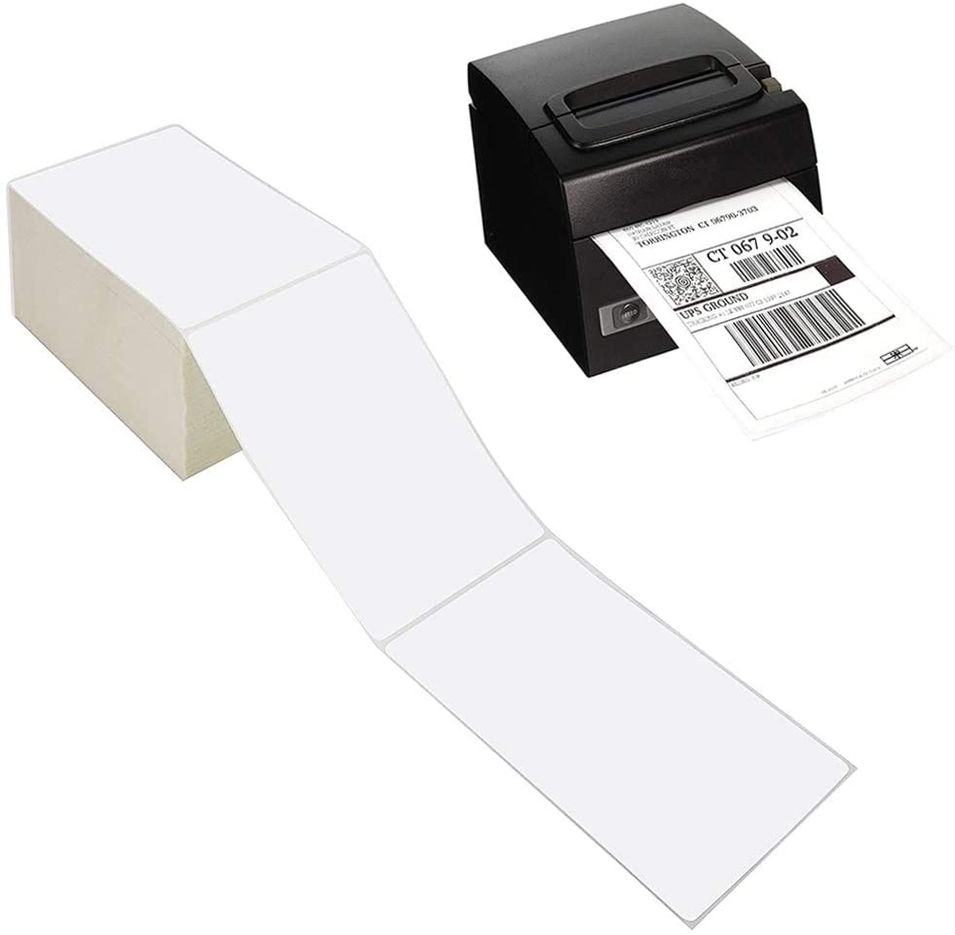 9527 Product Fanfold 4 x 6 Direct Thermal Labels White Perforated Shipping Labels, 500pcs per Stack,1 Stack | Amazon (US)