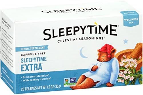 Celestial Seasonings Wellness Tea, Sleepytime Extra, Caffeine Free Sleep Tea, 20 Tea Bags (Pack o... | Amazon (US)