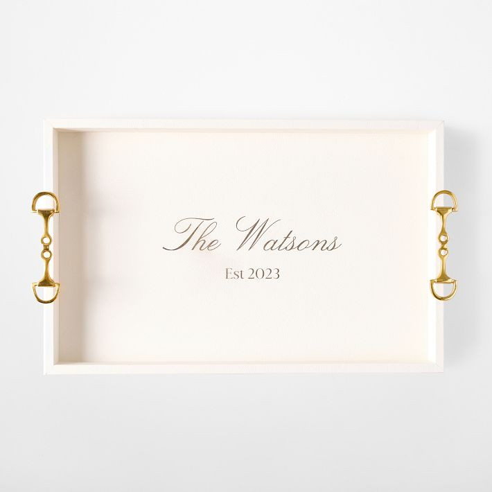 Horsebit Leather Tray | Mark and Graham