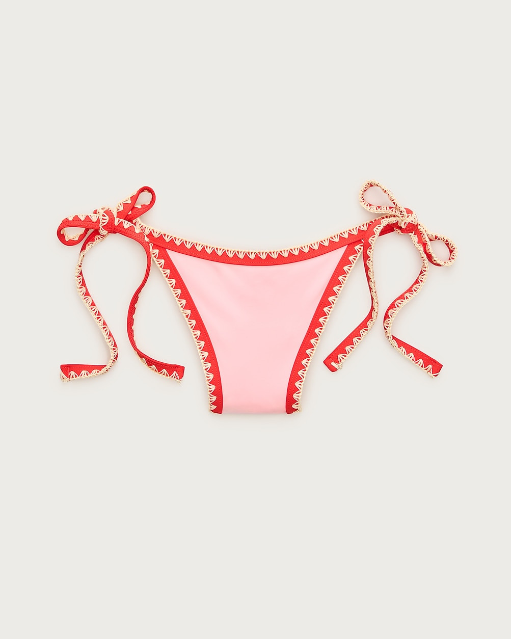 Cheeky crochet-trim string bikini bottom | J. Crew US