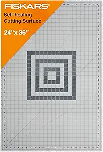 Fiskars Self Healing Cutting Mat with Grid for Sewing, Quilting, and Crafts - 24"x36” Grid - Gr... | Amazon (US)