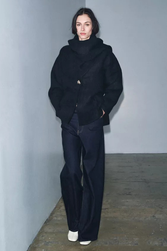 ZW COLLECTION HIGH-WAIST WIDE LEG JEANS | Zara US