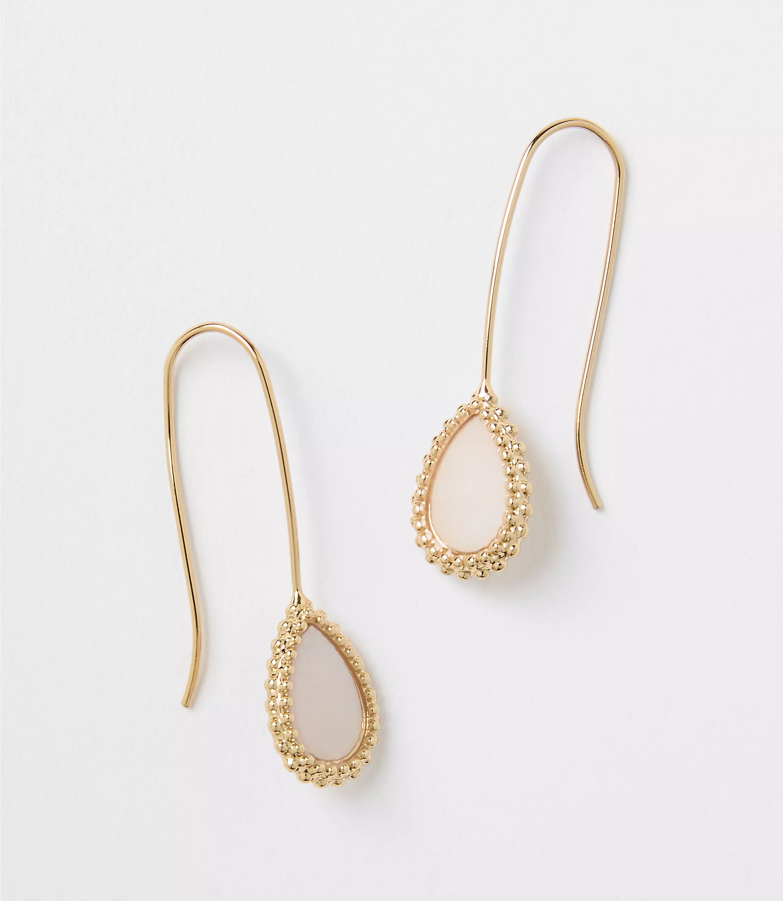 Mother Of Pearl Rope Pull Through Earrings | LOFT