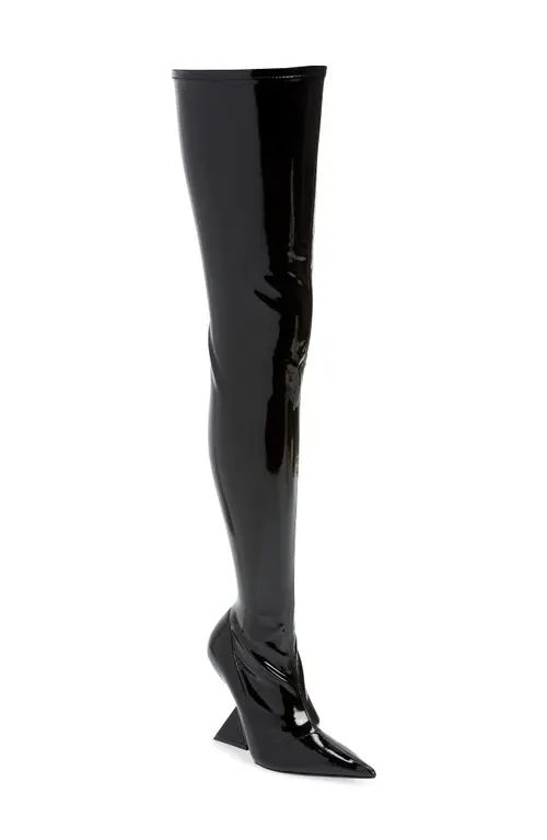 The Attico Cheope Stretch Over the Knee Boot in Black at Nordstrom, Size 10Us | Nordstrom