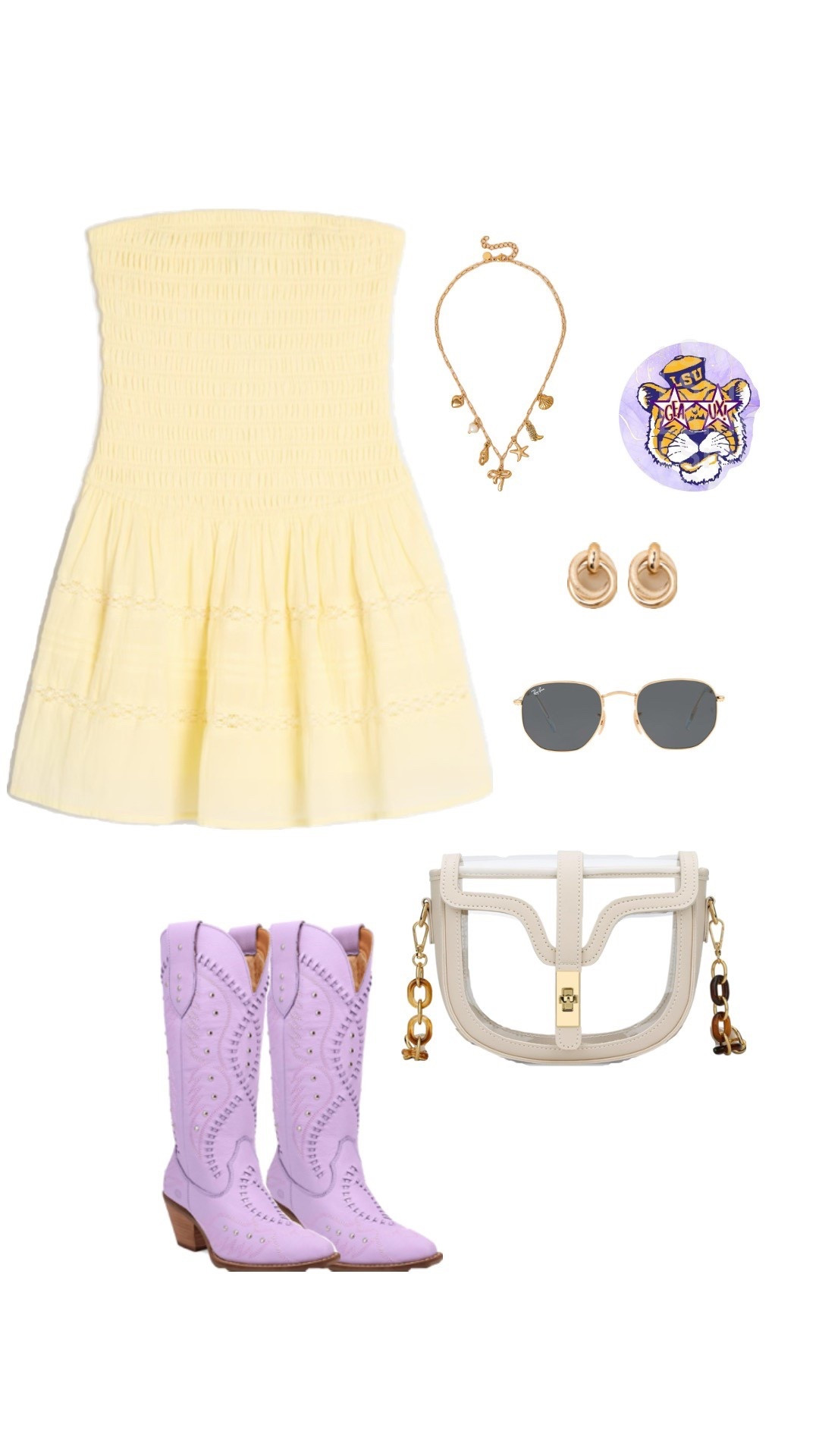 LSU football college tailgate outfit inspo 

#LTKStyleTip #LTKSeasonal