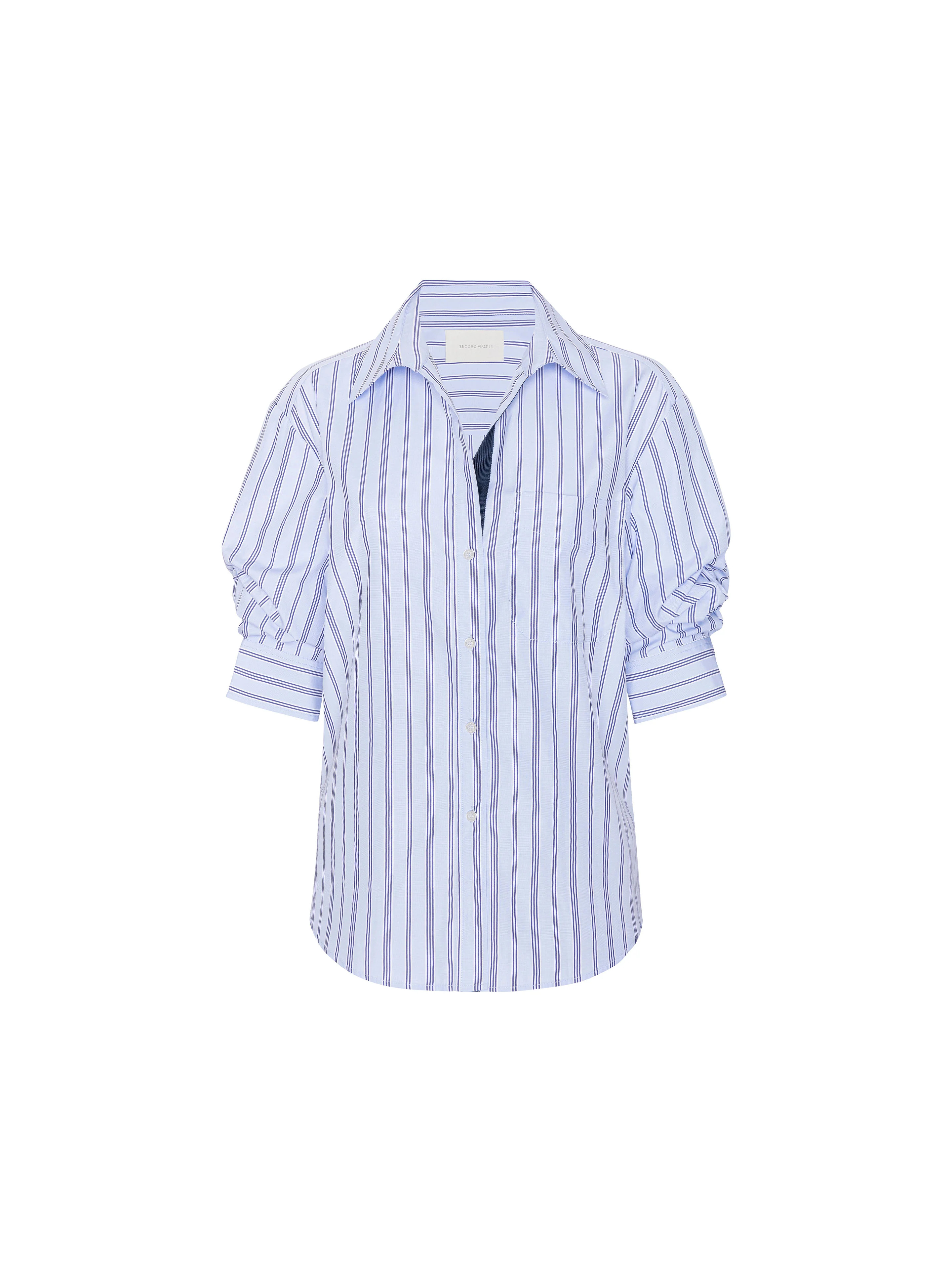 Women's Pia Shirt in Montecito Stripe | Brochu Walker | Brochu Walker