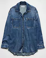 AE x Aerie DBL Take Button-Up Shirt | American Eagle Outfitters (US & CA)