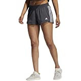 adidas womens Pacer 3-stripes Woven athletic shorts, Grey Six/Black, XX-Small US | Amazon (US)